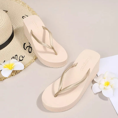 Ladies' Platform Slippers with Clip Toe Design – Riviera
