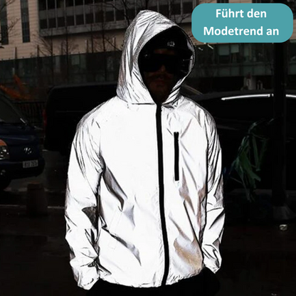 High-Reflective Waterproof Unisex Raincoat - LumiSafe