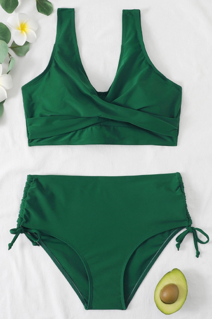 Colourful bikini with drawstring and twist detail – Zaraï