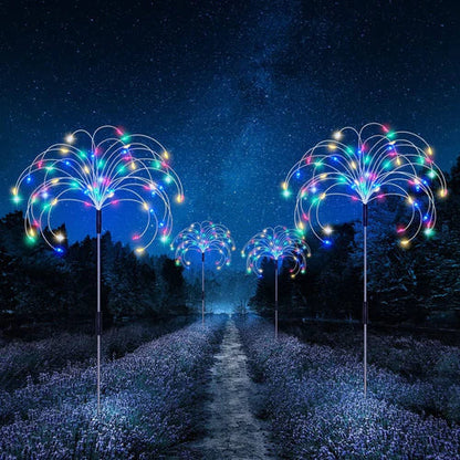 Waterproof Solar Garden Light with Firework Effect – SparkGlow