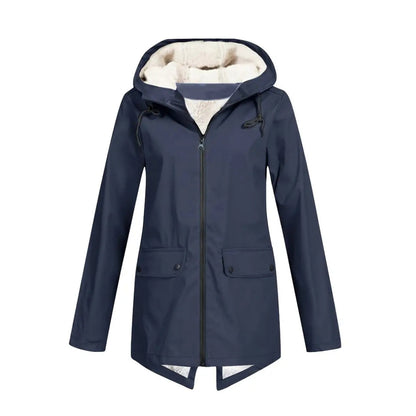 Waterproof Women's Jacket – Fleece Lined – With Hood 7