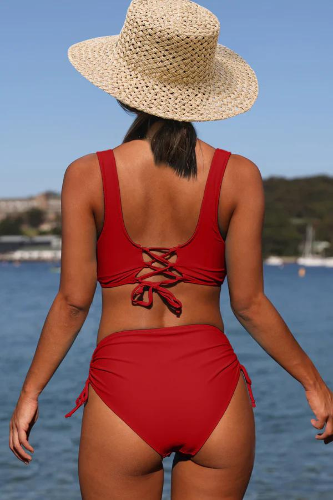 Colourful bikini with drawstring and twist detail – Zaraï