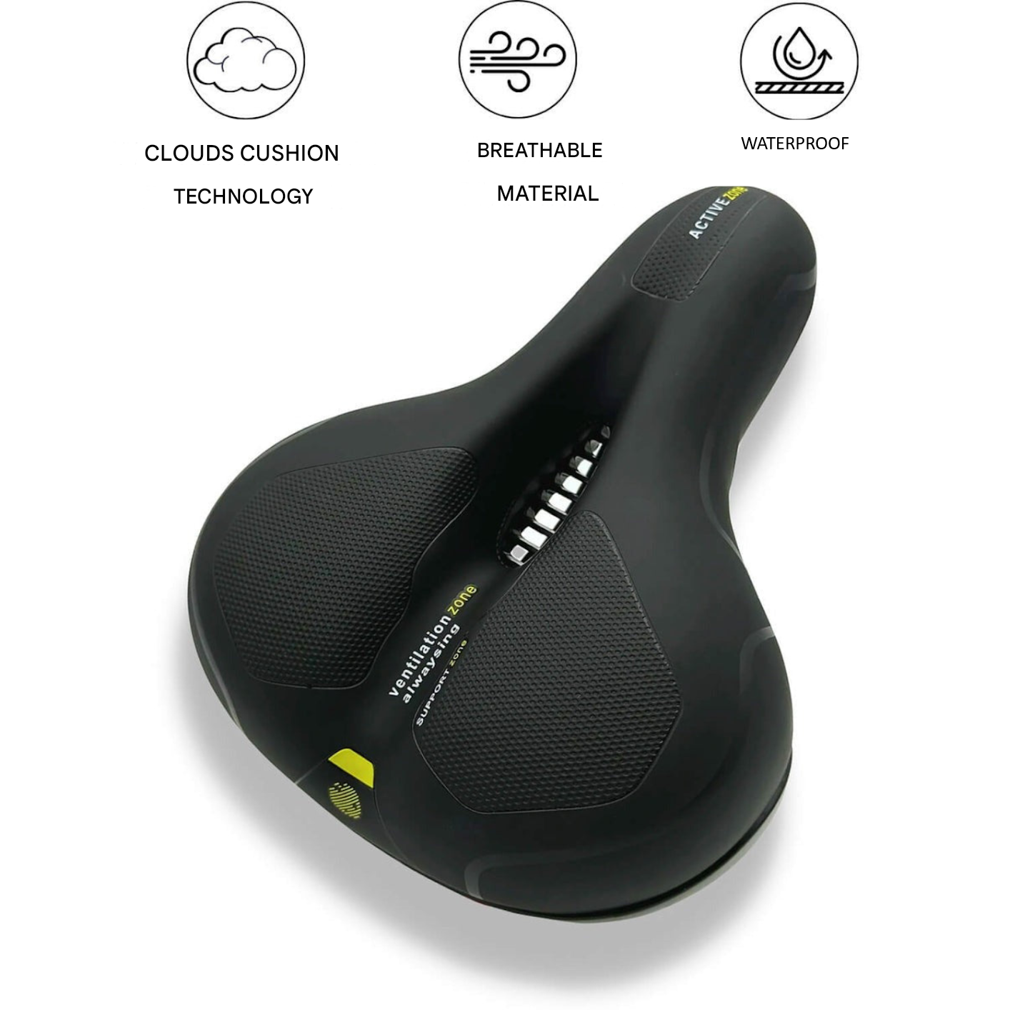Pain-Free & Ergonomic Gel Bike Saddle - ErgoRoyal