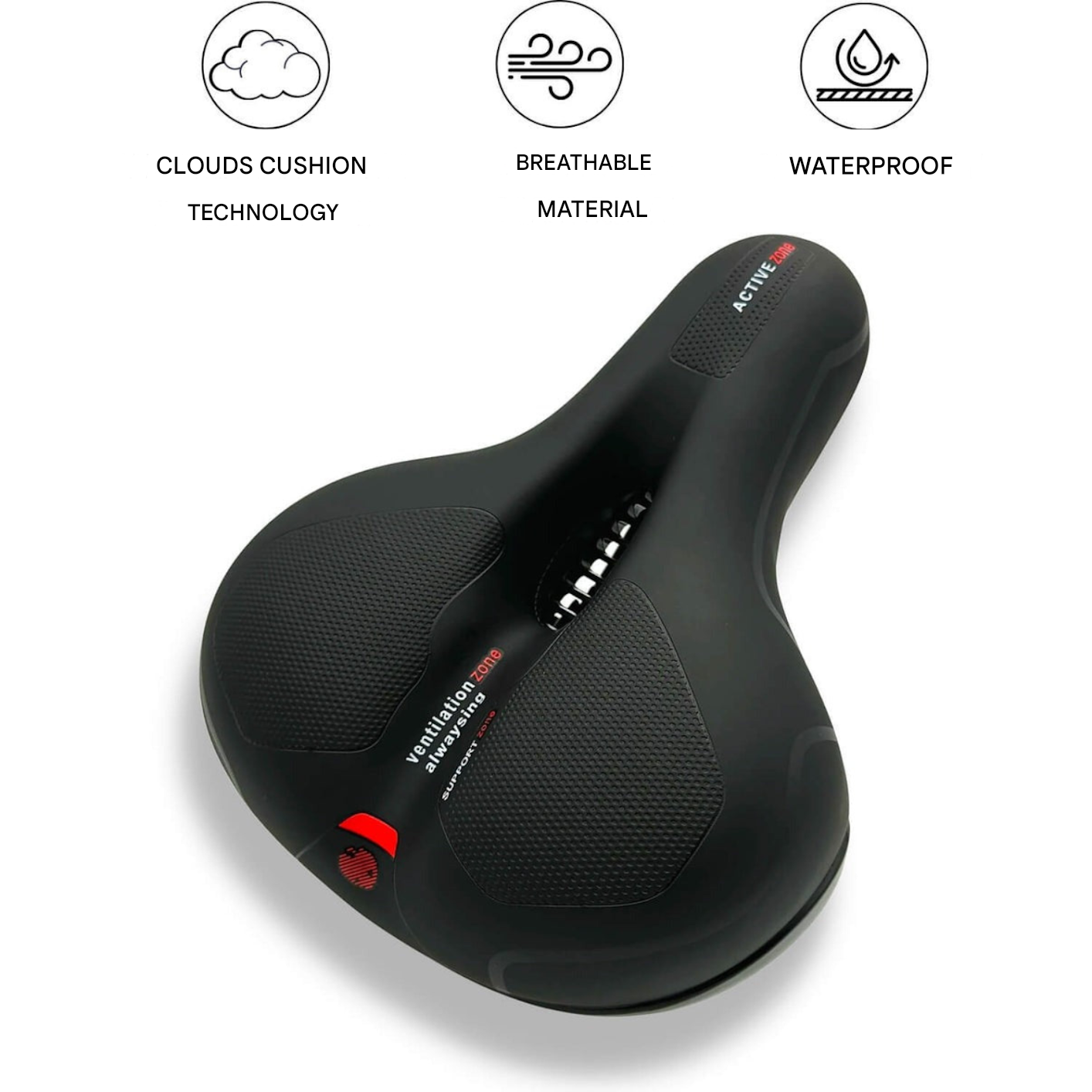 Pain-Free & Ergonomic Gel Bike Saddle - ErgoRoyal