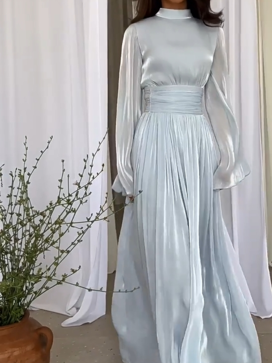 Imaginative maxi dress with flowing cut - Valentina