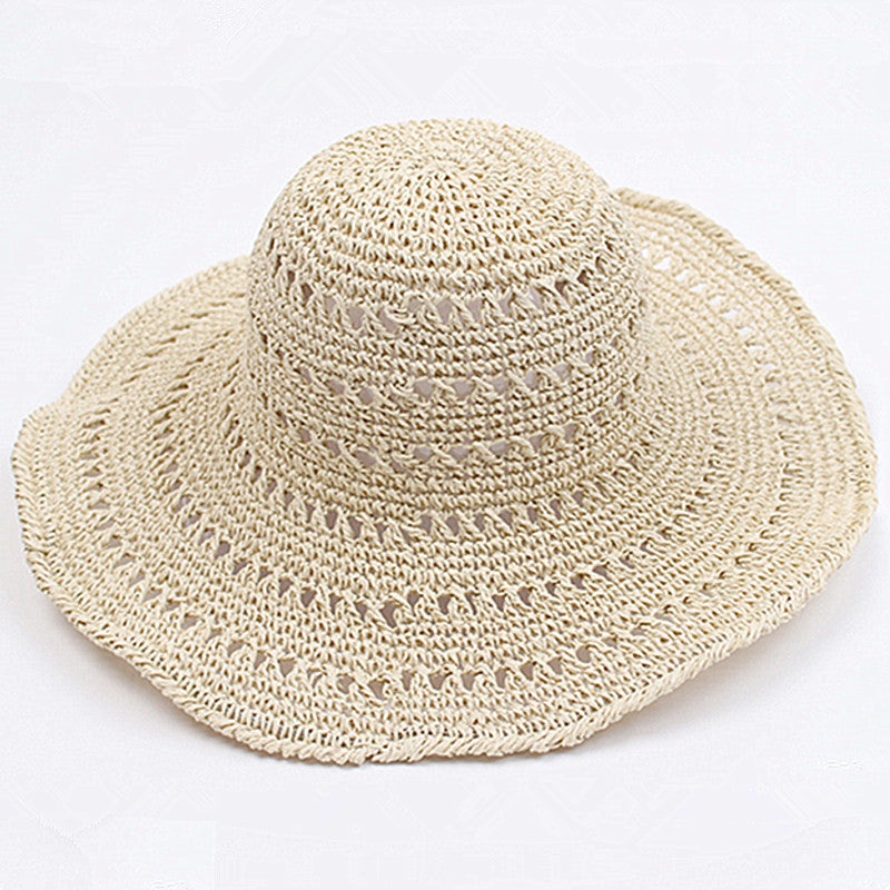 Lightly falling retro flat summer hat – Emma