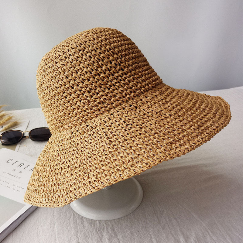 Lightly falling retro flat summer hat – Emma