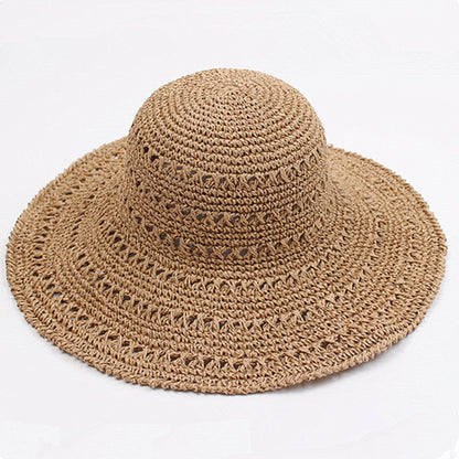 Lightly falling retro flat summer hat – Emma
