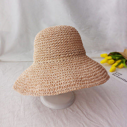 Lightly falling retro flat summer hat – Emma