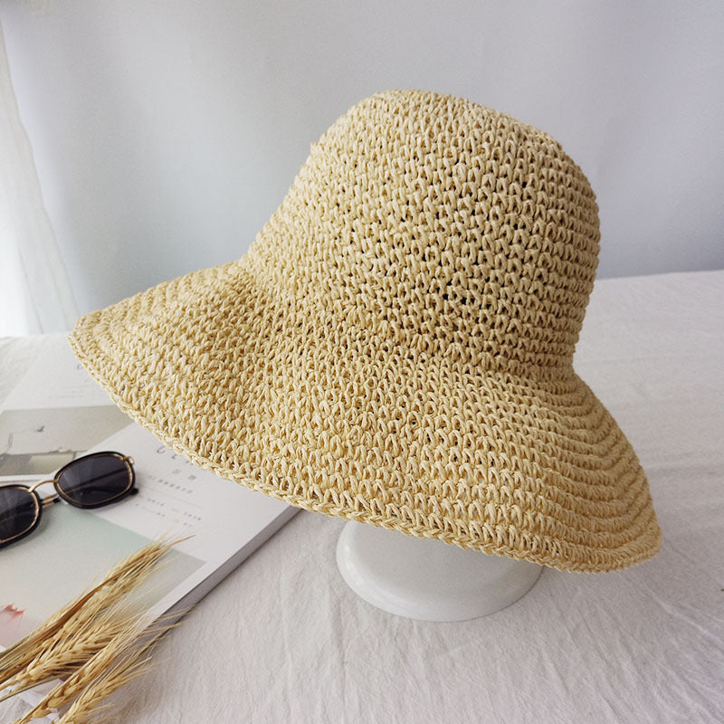 Lightly falling retro flat summer hat – Emma