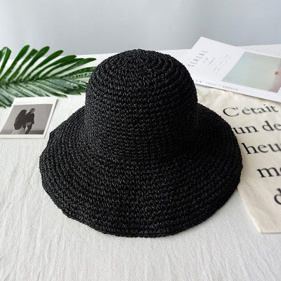 Lightly falling retro flat summer hat – Emma