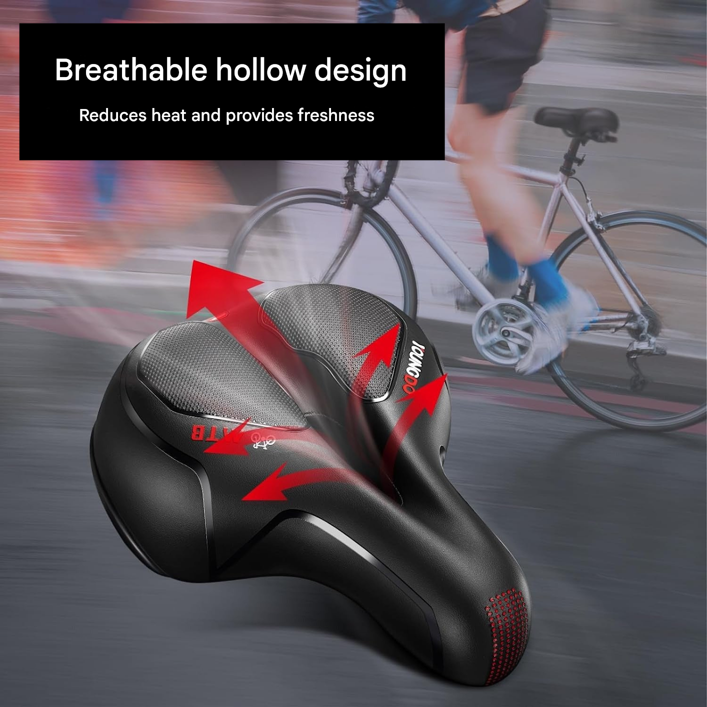 Pain-Free & Ergonomic Gel Bike Saddle - ErgoRoyal