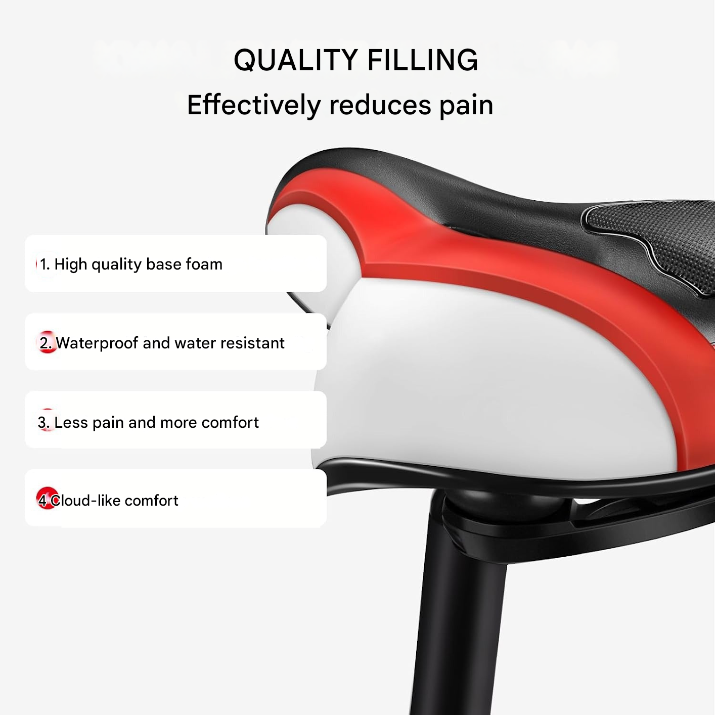 Pain-Free & Ergonomic Gel Bike Saddle - ErgoRoyal