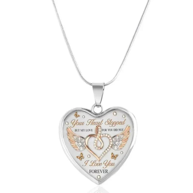 Engraved Heart Necklace – Sofie "Forever"