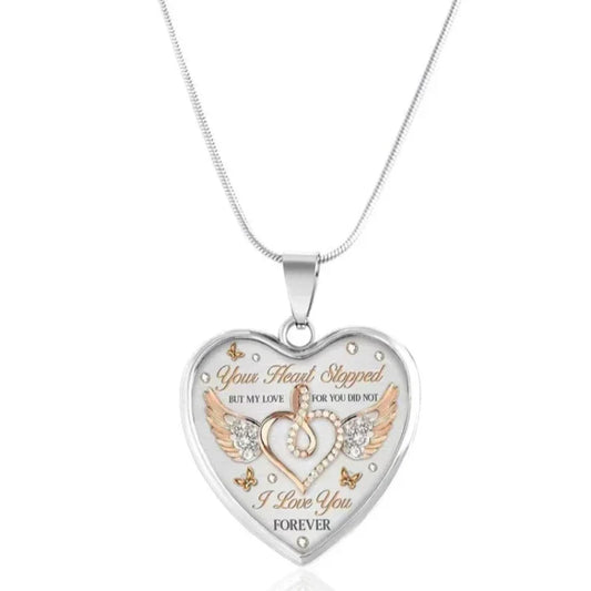Engraved Heart Necklace – Sofie "Forever"