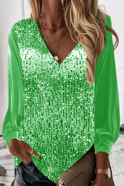 Ladies' Autumnal Glitter Blouse – Elodie
