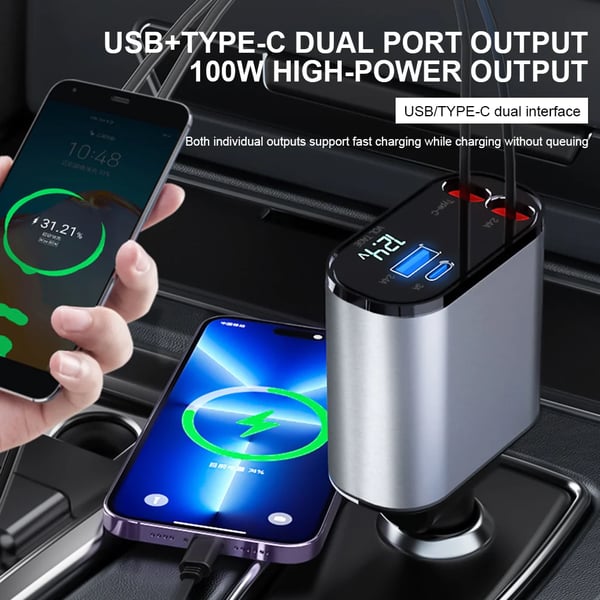 Retractable Car Fast Charger – VoltEdge