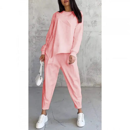 Two-Piece Set: Long-Sleeve Casual Sweatshirt and Jogger Pants 7