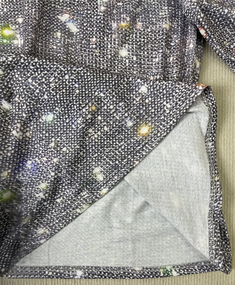 Shimmering Silver Disco Glitter V-Neck Long Sleeve - GlamFrost