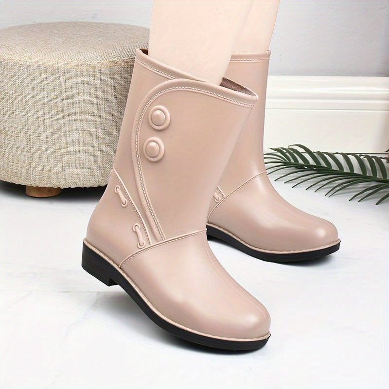 Ladies' waterproof and comfortable rain boots with non-slip sole – Elora