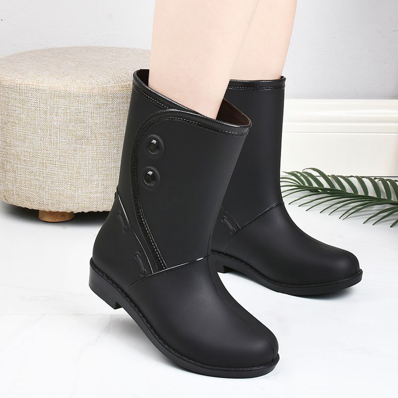 Ladies' waterproof and comfortable rain boots with non-slip sole – Elora
