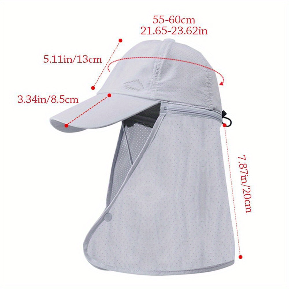 UV protection trucker hat with neck protection for outdoor adventures - SchattenPro