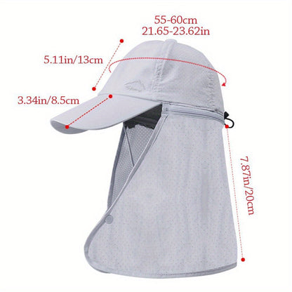 UV protection trucker hat with neck protection for outdoor adventures - SchattenPro
