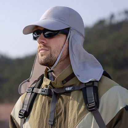 UV protection trucker hat with neck protection for outdoor adventures - SchattenPro