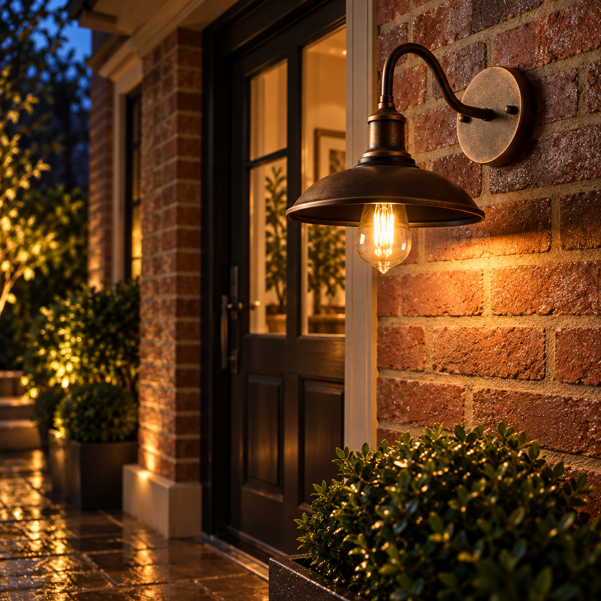 Vintage Outdoor Wall Lamp - Bronze Aluminum, IP65 Waterproof 6