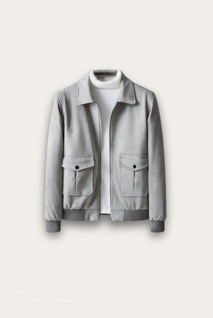 Trendy Grey Men's Jacket – Matteo