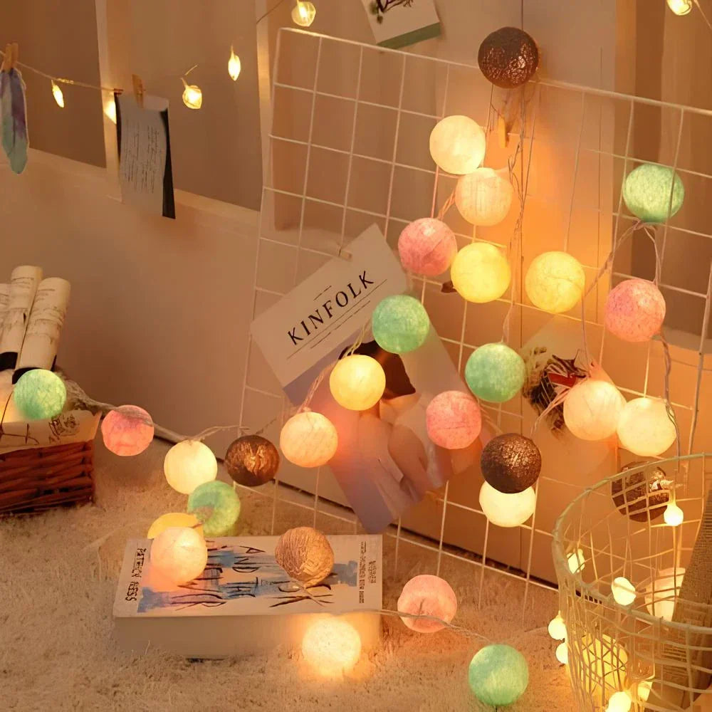 Atmospheric Ball String Lights - LumaBreeze