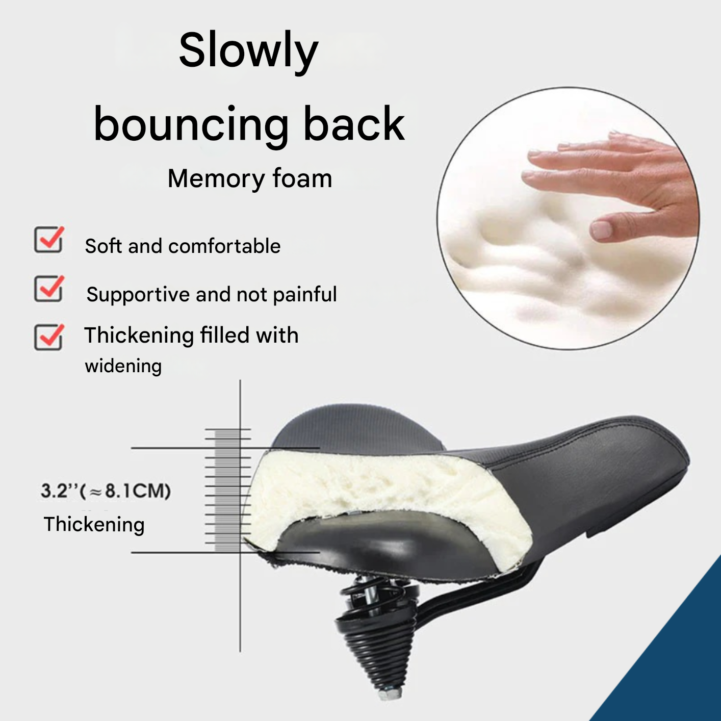 Comfort Gel Bicycle Saddle - BigRide