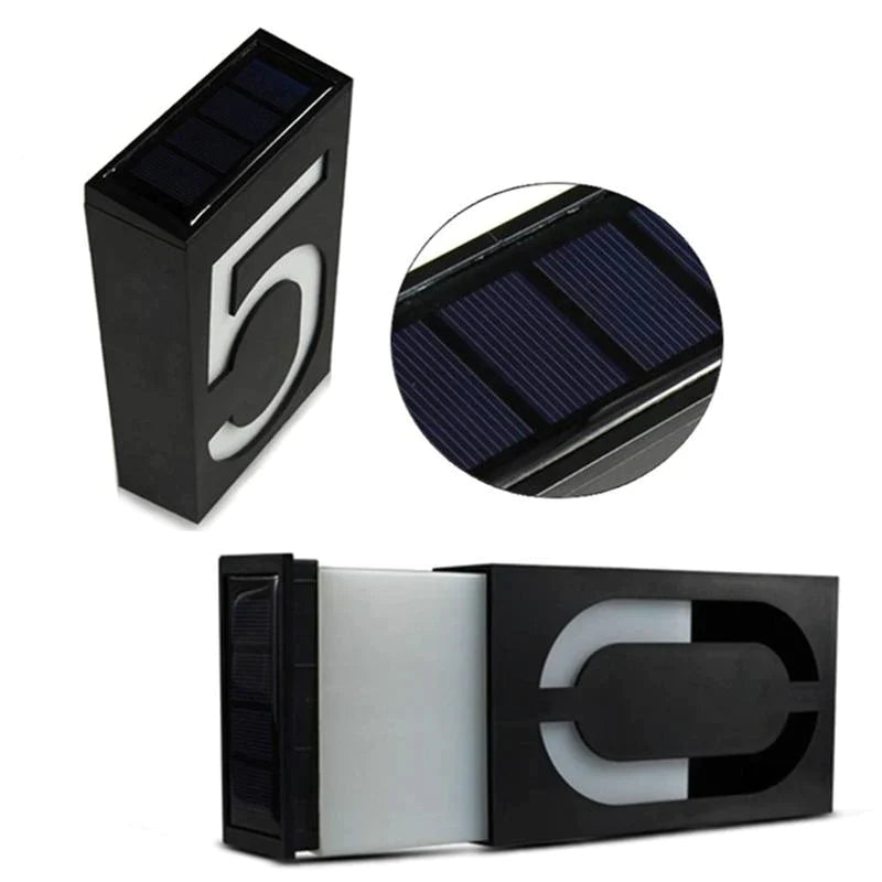 Solar-powered House Number - SolarSign