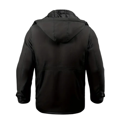 Men's winter jacket lined with plush & hood – Stellan