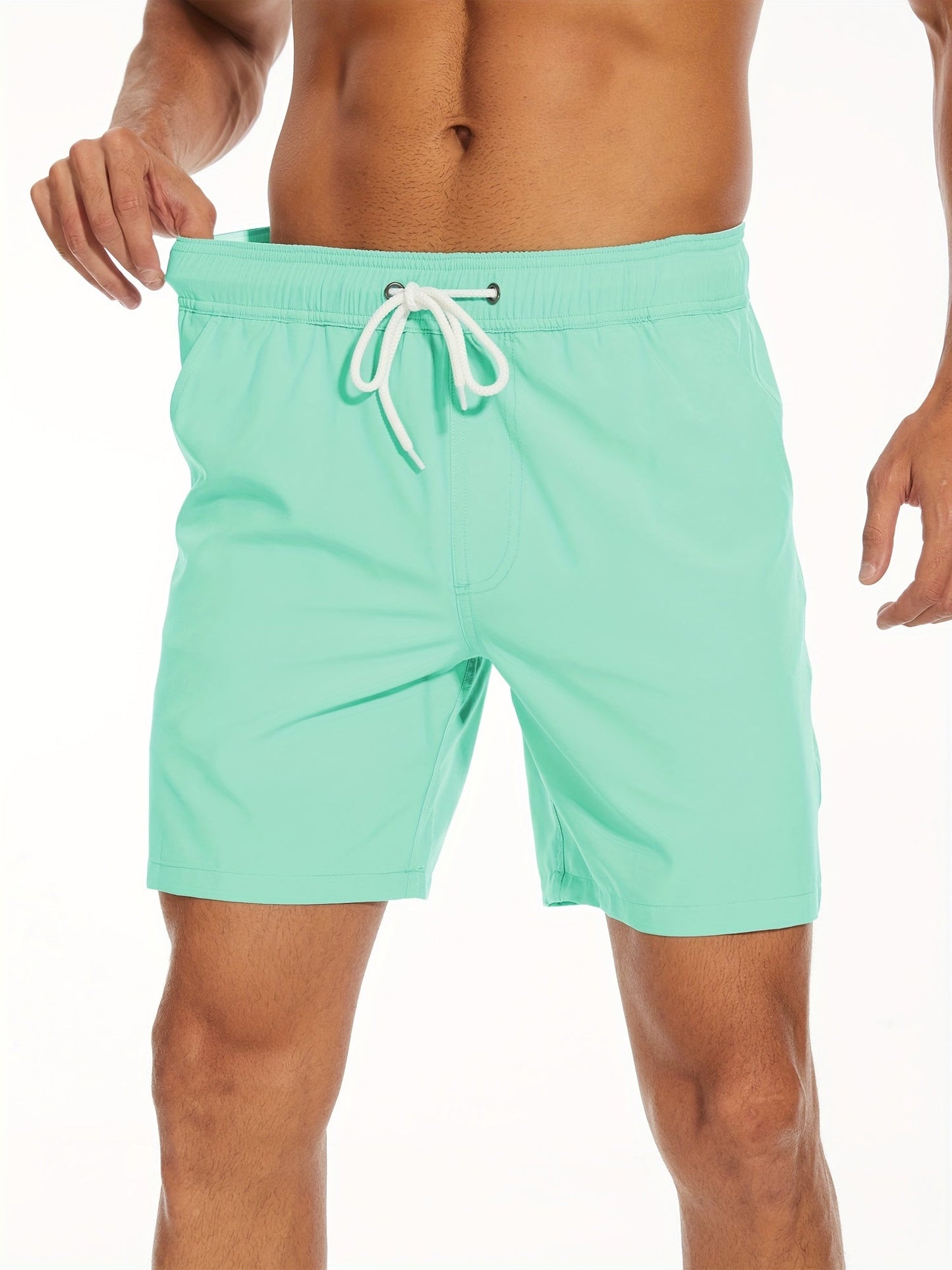 Quick-drying men's swim shorts with stretch & mobile phone pocket – Jonas