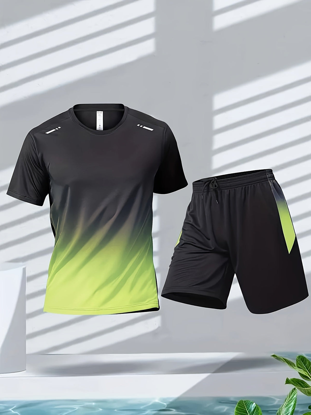 Breathable sports set for men with T-shirt and shorts - PowerMove
