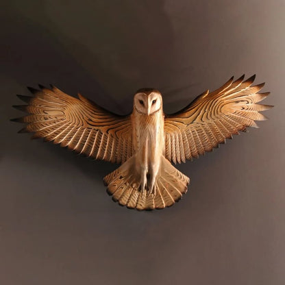 Wooden Wall Decoration – Owl “Majestic”