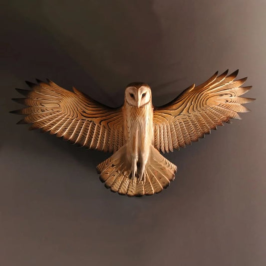 Wooden Wall Decoration – Owl “Majestic”