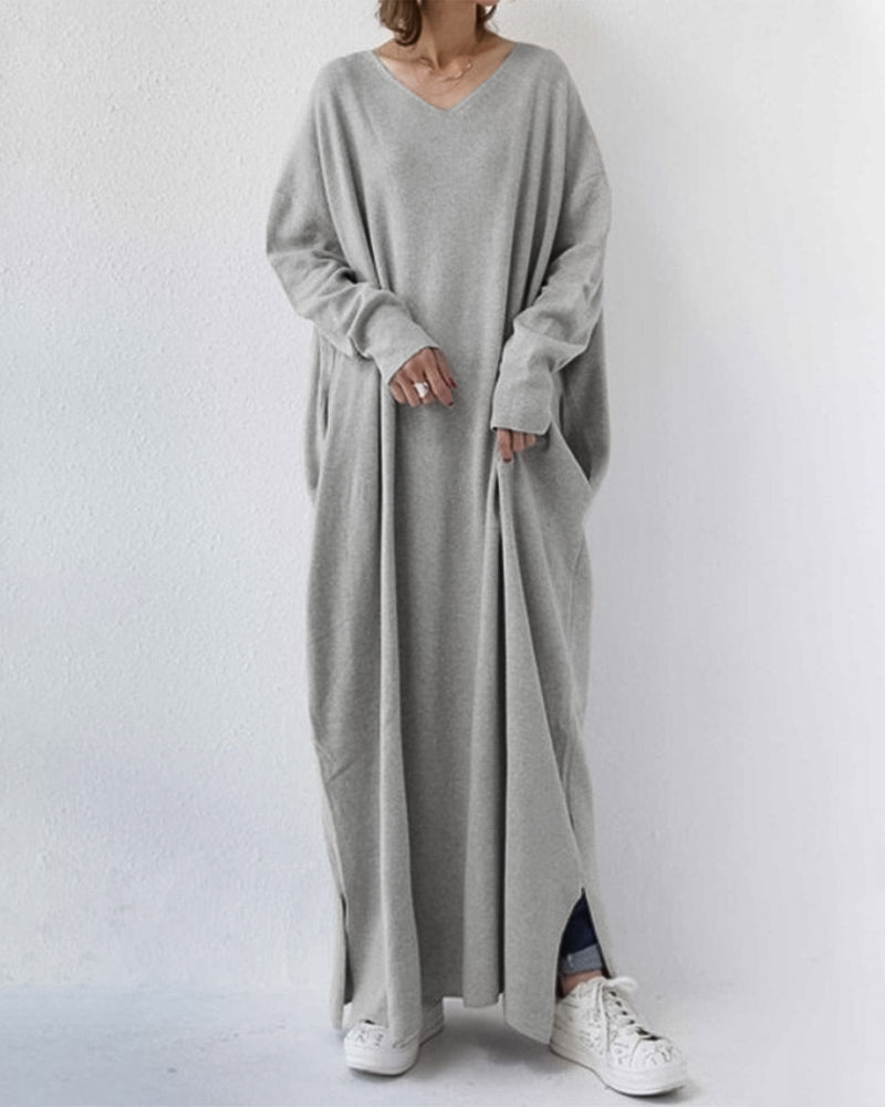 Summer Maxi Dress in Cotton-Linen Blend – Sorella