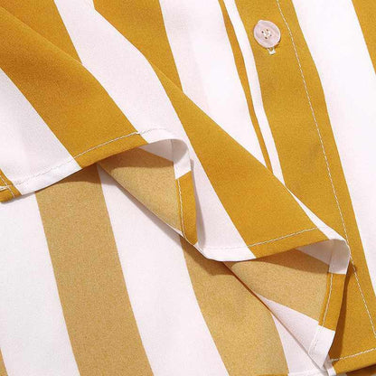 Stylish men's summer set with striped pattern - StripesFresh