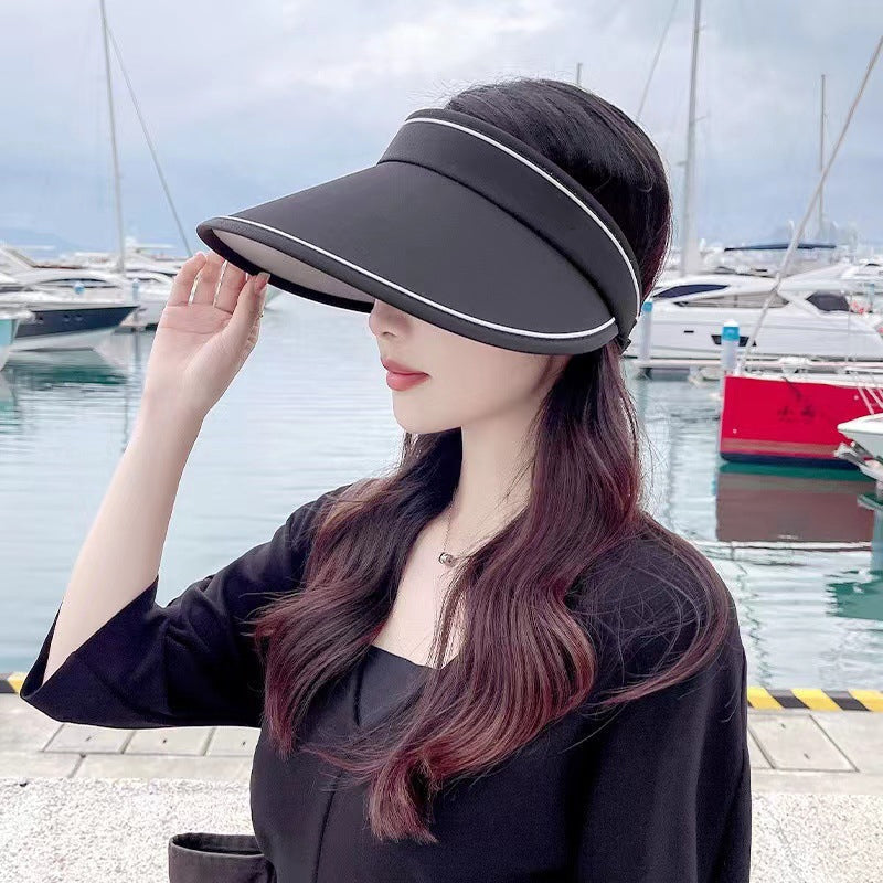 Trendy roll-up sun hat with extra protection – FoldSun Pro