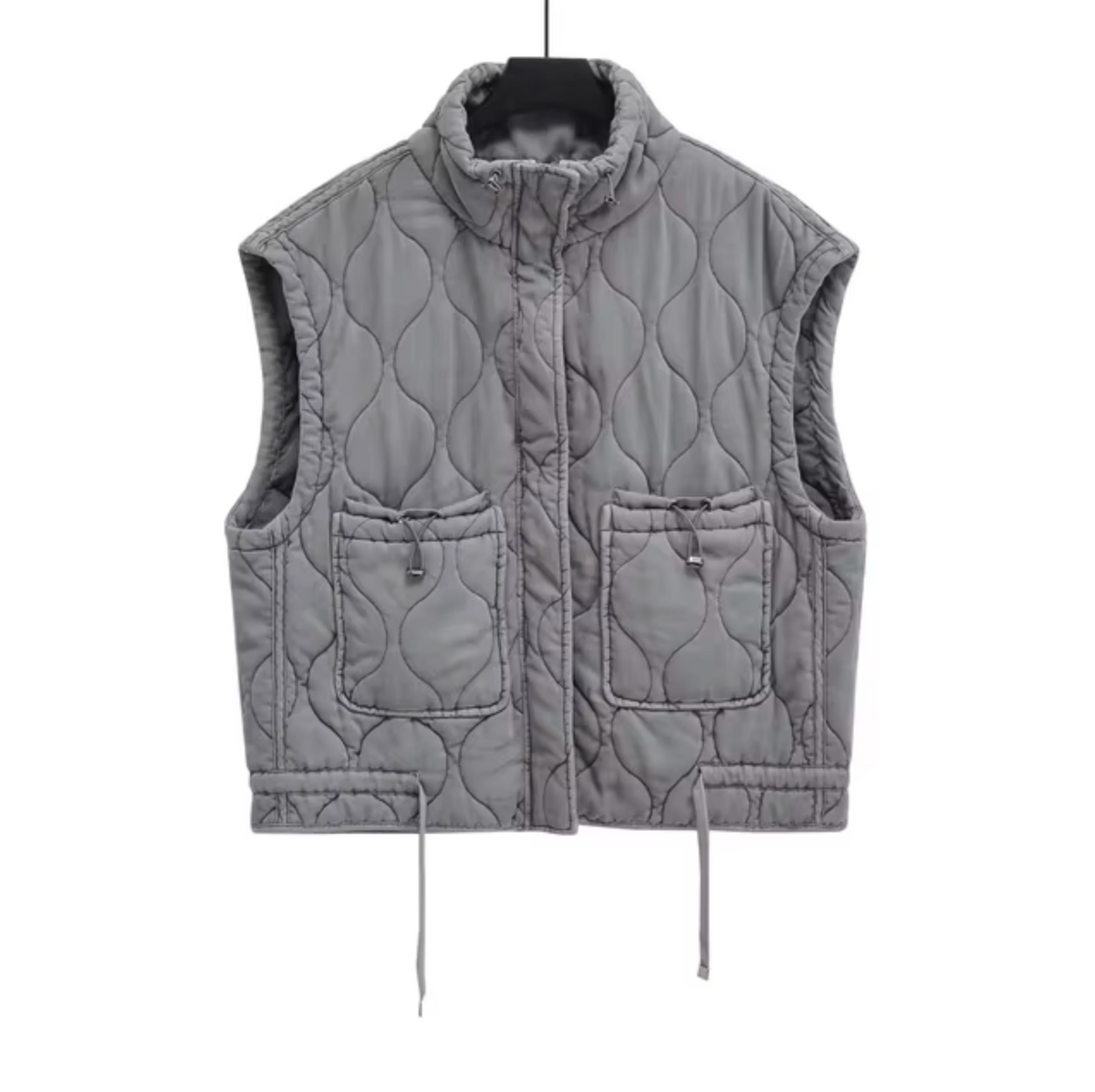 Grey Sleeveless Cotton Vest – Autumn Magic Thalia