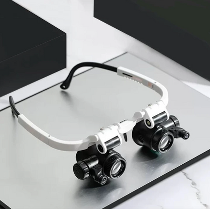 HD Magnifying Glass with LED Lighting and Interchangeable Lenses - Optiview