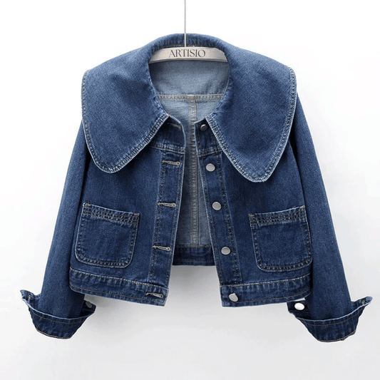 Women's denim jacket with sailor collar – Autumn Magic Giovanna