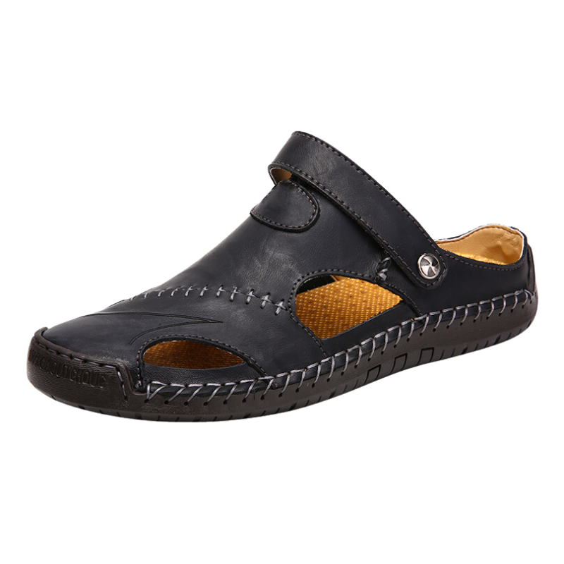 Orthopaedic men's leather sandals - Marco