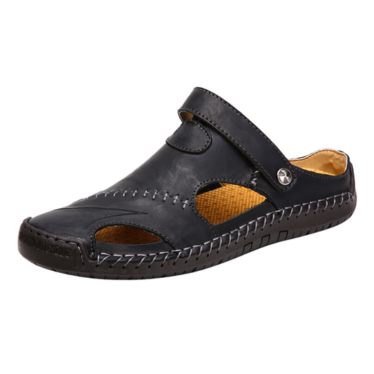 Orthopaedic men's leather sandals - Marco