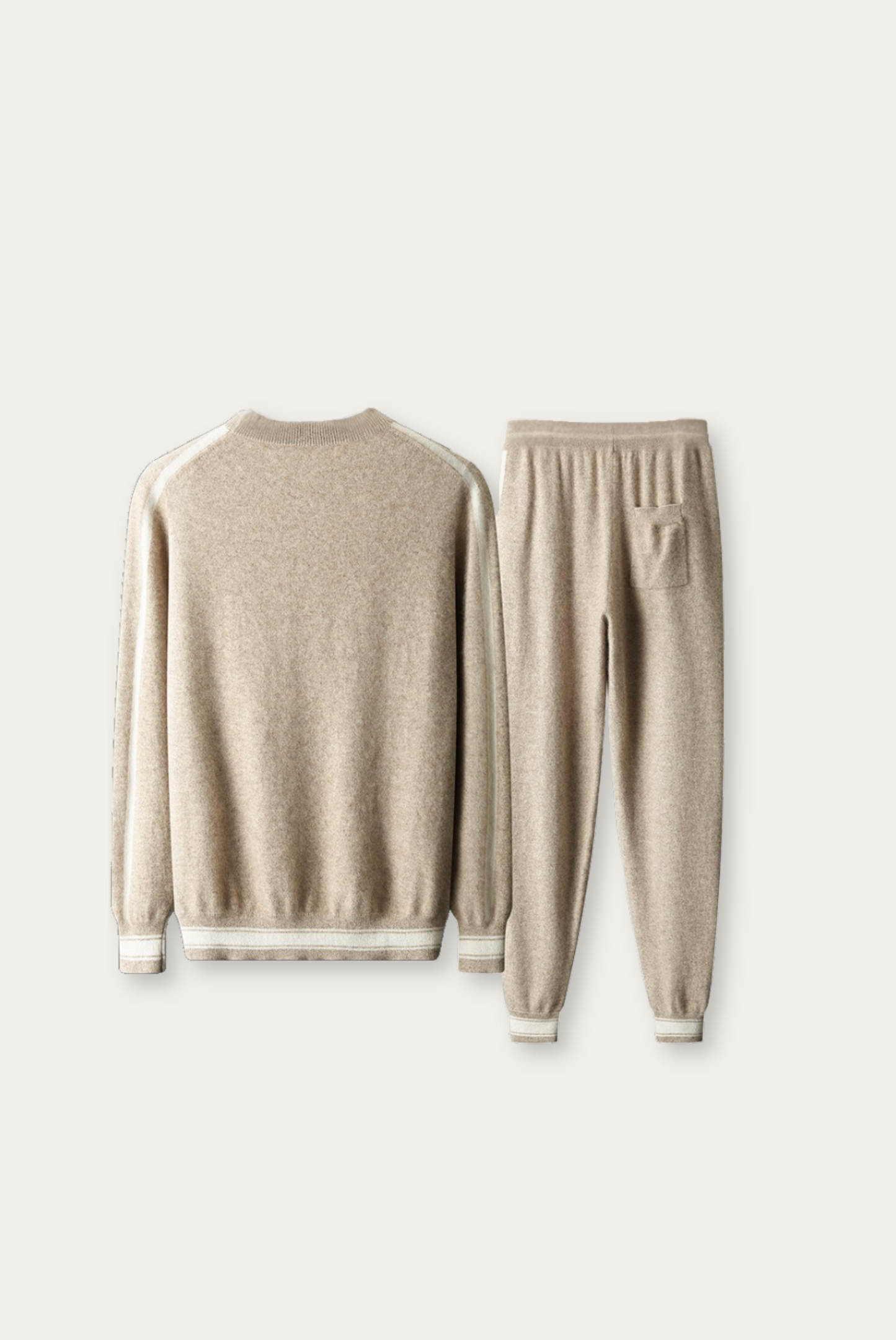 Light Brown Cashmere Merino Wool Set – Alessio