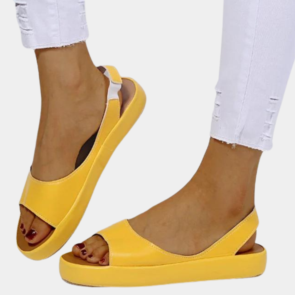 Comfortable ladies' summer shoes with a thick sole – Tilda