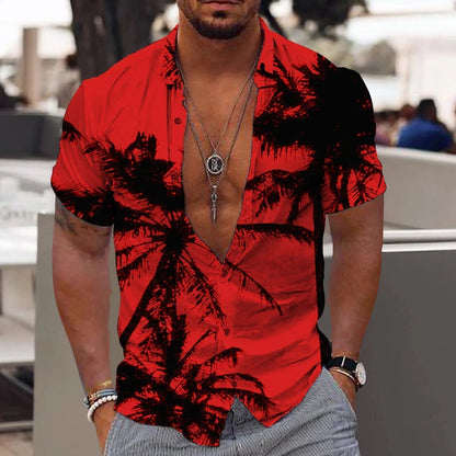 Trendy shirt with tropical print – Kaikura