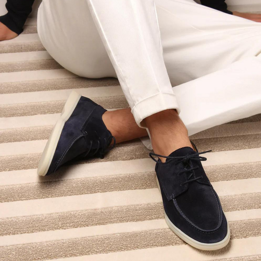 Luxury Leather Lace-up Loafers for Men - Diederik
